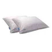 IsoCool Down Alternative Standard Pillow 26"Lx20"W 100%-Polyester White Set-of-2