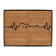 Acustic Guitar Pulse Music - Funny Novelty Doormat Man Cave Floor mat