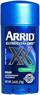 ARRID XX Anti-Perspirant Deodorant Solid Unscented 2.6 oz (Pack of 12)
