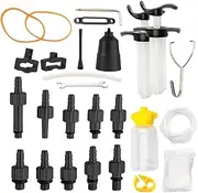 Hydraulic Bikes Brake Kit,Hydraulic Disc Brakes - Leak-Proof Lightweight Aluminum Body Bleeder Set for Steering Sports Rim Bicycles Mountain