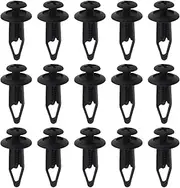 eMagTech 30PCS Motorcycle Fairing Trim Panel Clips 1007932 6mm Hole Plastic Rivet Retainer Fastener Clips Motorbike Replacement Accessories Black
