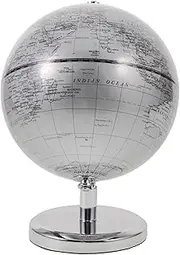 FUNNETOYU Globe for Desk Rotating Educational Globe for Geography Learning Compact World Map Decoration for Adults for Office Classroom Use