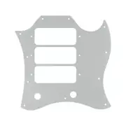 For US Gibson SG Full Face Guitar pickguard With 3 P90 Pickups, 3Ply Parchment