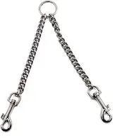 Sosoport Pet Supplies Double Head Dog Leash Pet Pulling Chain Dog Traction Strap