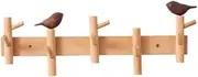 Storage Creative Wood Coat Hook Living Room Entry Door Wall Mounted Coat Rack Key Hat Hooks Hooks(Small)