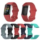 Compatible with Fitbit Charge 5 6 Bands Replacement Soft Silicone Watch Straps