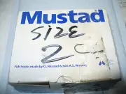 Mustad SIZE 2 33903-BR REF NO. 77834A Kinked hooks REDUCED