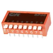BP08YE BP08 SWITCH SLIDE DIP SPST 100MA 5V
