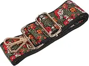 [Ipetboom] Adjustable Ethnic Style Bag Strap for Women Replacement Shoulder Strap for Handbags Crossbody Bags Durable Material with Unique Pattern