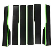2.2m Car Side Skirt for Cars Extensions Universal Lip Splitters Lip Compatible for Audi A3 A4 A5 A6 A7 A7 A8 Q3 Q5 Q7 RS5 RS6 RS7 S3 S4 TT(Green)