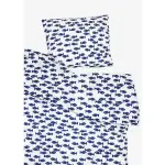 【北歐瑞典 FINE LITTLE DAY】FISH BED SET BLUE(有機棉被套枕套兩件組)