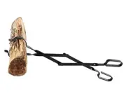 NEW Firewood Tongs Log Grabber Indoor Outdoor Fires Move Burning Wood Coals