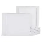 8 Pcs Stretched Canvas, 10x10" Artist Boards 4/5" Profile Cotton Panels,White