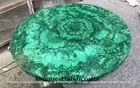 Malachite Stone Coffee Table Top, Gemstone Side Table, Marble Table Home Decor