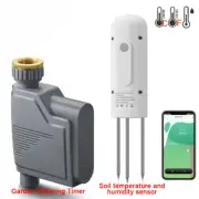 Smart Water Valve Controller Sprinkler Drip Irrigation System Temperature Sensor