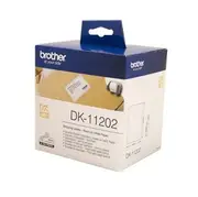 Brother DK-11202 White Label - 62mm x 100mm - 300 CON-Labels Per Roll