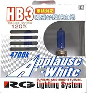 Racing Gear GB3A Halogen Bulb [Applause White 4700K] HB3 12V 65W Pack of 2