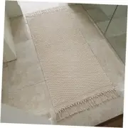 Beautiful Boho Rug with Tassels for Your Bedroom or Bathroom - Soft 2 x 4.3ft.