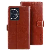 IDEWEI For Honor 100 5G Leather Case Wallet Stand Cover Crazy Horse Pattern