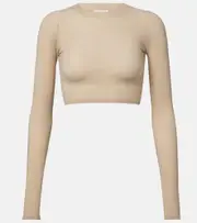 [Alaia] Alaïa Jersey crop top AU 10 grey