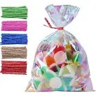 Christmas Cookie Bags Snack Bag Cellophane Party Bags for Cookies Candy Treats