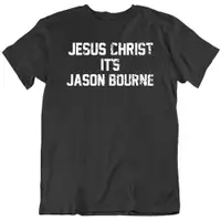 在飛比找蝦皮購物優惠-有趣的耶穌基督它是傑森伯恩電影迷做舊 T 恤