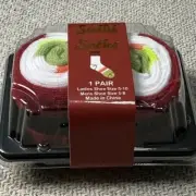 Sushi Roll Socks In Box NWT Unisex Adorable Fun Gift Asian Cuisine Food Novelty