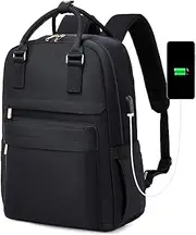 Laptop Backpack for Women 15.6 Inch Laptop Bag with USB Port Fashion Waterproof Backpacks Teacher Travel Bags Small Backpack Daypacks