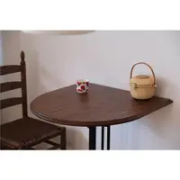 在飛比找ETMall東森購物網優惠-陶野商店 | 中古vintage復古半橢圓桌實木餐桌咖啡桌甜
