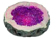 Sparkling Purple Crystal Geode Ashtray - 4.5" - Free Shipping!
