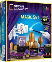 NATIONAL GEOGRAPHIC Magic Kit - 45 Magic Tricks for Kids to Perform with Step-By
