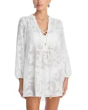 Milly Scroll Burnout Mini Dress
