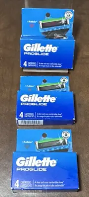 4 Pack x 3 12 Gillette ProGlide Shield Men's Razor Blade Refills Sealed
