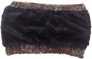 [Yardenfun] Ladies Headbands Bandana Headbands for Women Womens Head Bands Winter Hair Wraps Thicken Hat Headband for Washing Face Empty Cap Cable Crochet Ponytail Hat Miss Sports Empty Cap