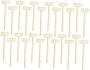 Yardwe 30Pcs Mini Wooden Hammers Educational for Mallet Pounding for Hand Training and Parent Interaction Creative Play for Development
