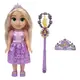迪士尼 公主娃娃+皇冠權杖組 魔髮奇緣 長髮公主 樂佩 正版 振光玩具