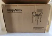 HappyNites - Shower Chair w/ Tote Bag & Handles - Removable Back Rest
