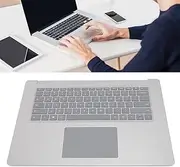 SustVita Replacement Palmrest Keyboard Assembly for Surface 3 4 5 1873 15 Inch, Backlight Keyboard with Touch Pad, Laptop Upper Case Palmrest (Silver)