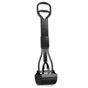 32" Tall Profile Pooper Scooper, Heavy Duty ABS Frame & Bin, Durable Double