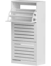 [Artiss] Shoe Cabinet Storage Drawer 45 Pairs in White
