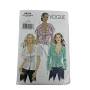 Vogue Patterns V8194 Women's A 6-8-10 Flounce Collar Blouse