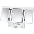 Tri-Fold Two-Sided Makeup Mirror with Lights - Vanity Mirror with 5X-1X Magnific