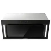 EUROCHEF 60cm Undermount Rangehood Black, Quiet 3-Speed, 3-Layer Dishwashable