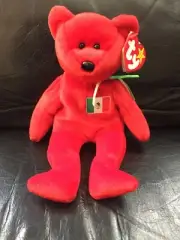 Ty Beanie Baby RED OSITO Bear Mexico Tag ERRORS Plush Toy RARE PE NEW RETIRED NM