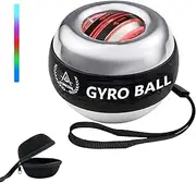 IPJIB Challenging Torque Ball-Metal Gyro Ball Wrist Exerciser, Wrist and Hand Exerciser with Metal Shell, Auto-Start Gyroscope for Strengthening Arms, Fingers & Wrist,5-Level Color-Shifting