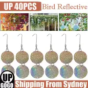 UP 40X Bird Repellent Reflective Scare Disc Double-Side Spinner Deterrent Device