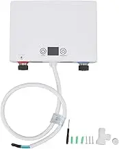 Electric Tankless Water Heater, 5500w Household Instant Water Hot Heater with G1/2 Caliber, Overheating Digital Display Hot Water Heater for Home Kitchen Bathroom