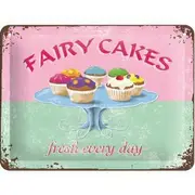 Fairy Cakes Tin Sign 30x40cm by Nostalgic Art