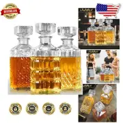 Stunning 31oz Glass Decanters for Whiskey and Tequila - Perfect Gifts for Men