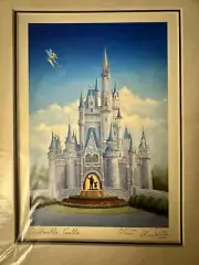 Cinderella Castle Sketch Signed By The Artist Larry Dotson 2004.